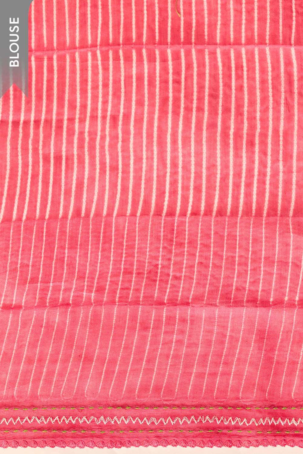 Green Pure Silk Cotton Tie and Dye Shibori Saree image number null