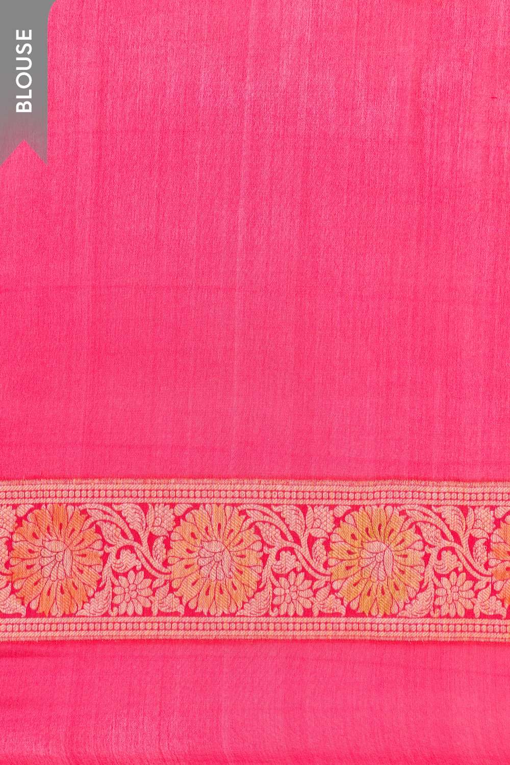 Pink Pure Silk Georgette Cutwork Banarasi Saree image number null