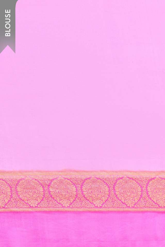 Multi Pure Silk Georgette Cutwork Banarasi Saree thumbnail image number null