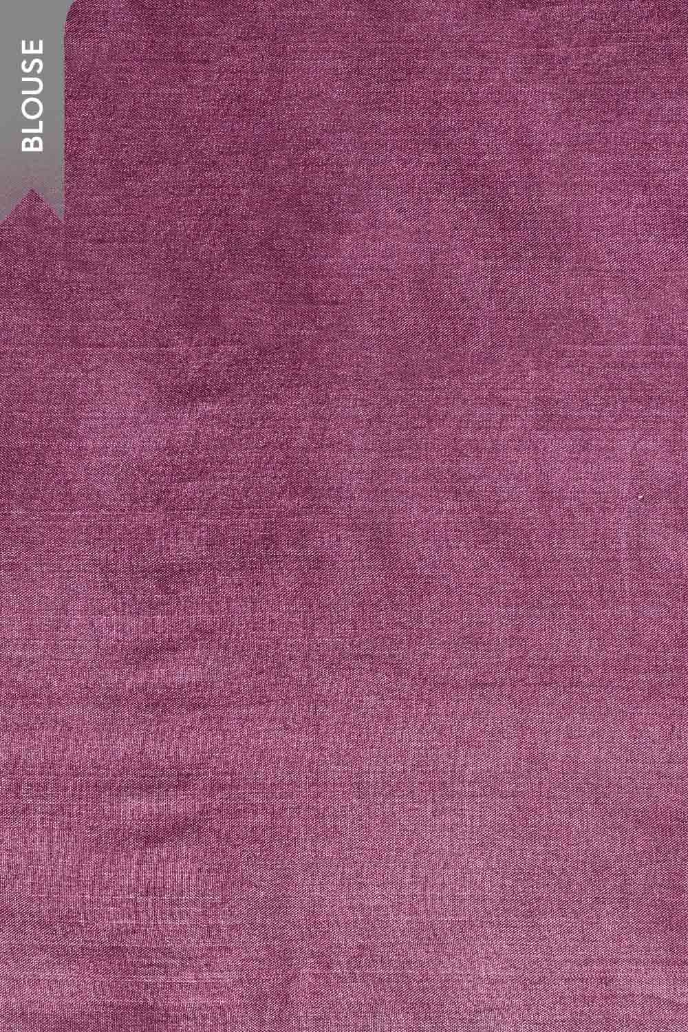 Purple Batik Pure Tussar Silk Saree image number null