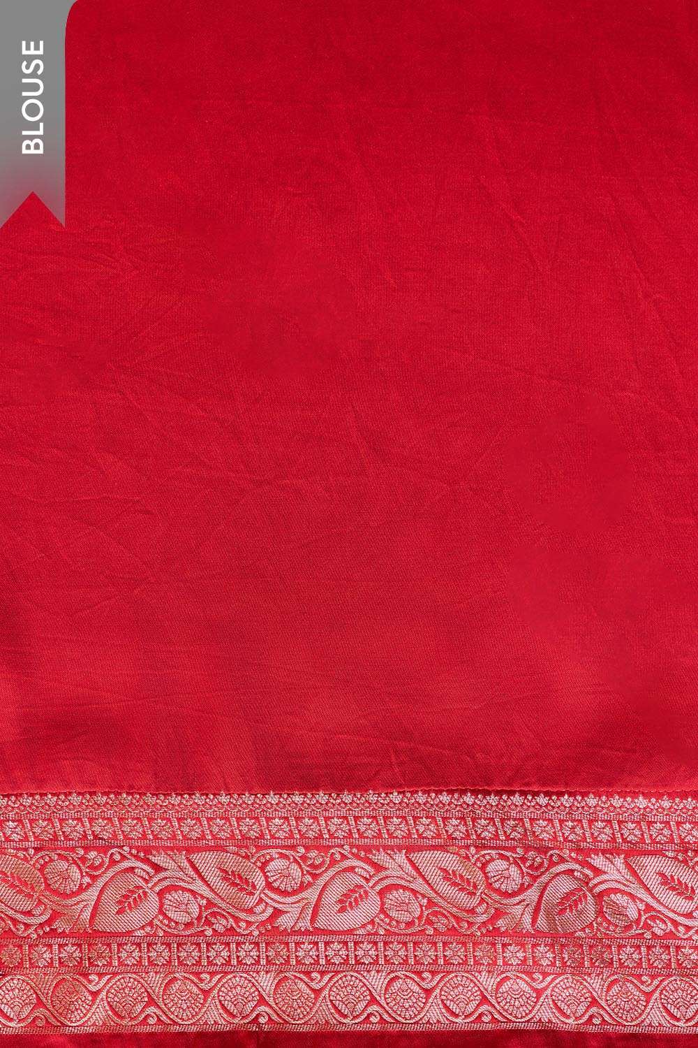 Red Woven Pure Viscose Saree image number null