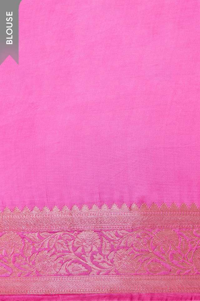 Pink Woven Pure Viscose Saree thumbnail image number null