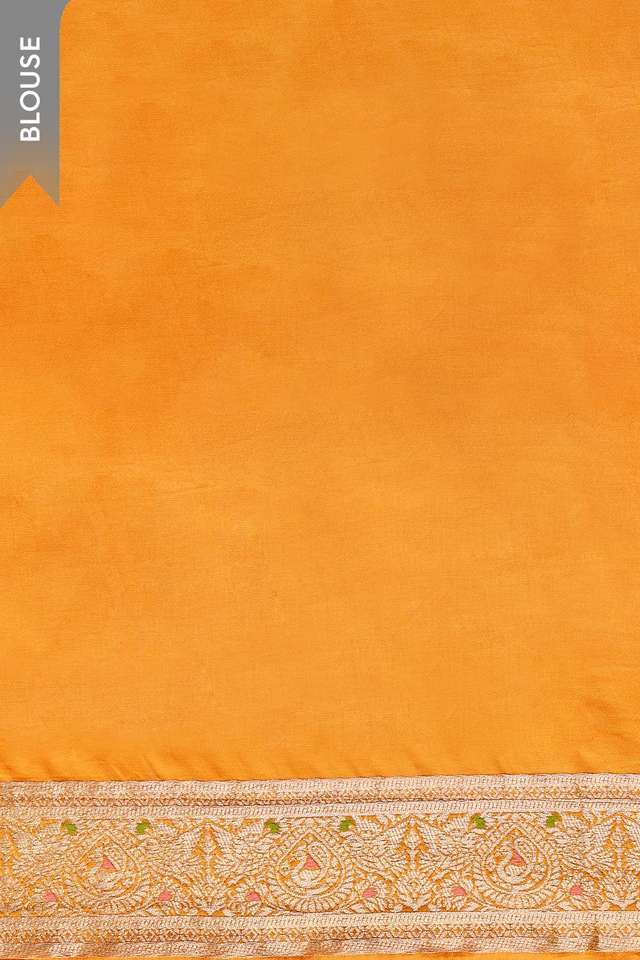 Orange Woven Pure Viscose Saree thumbnail image number null