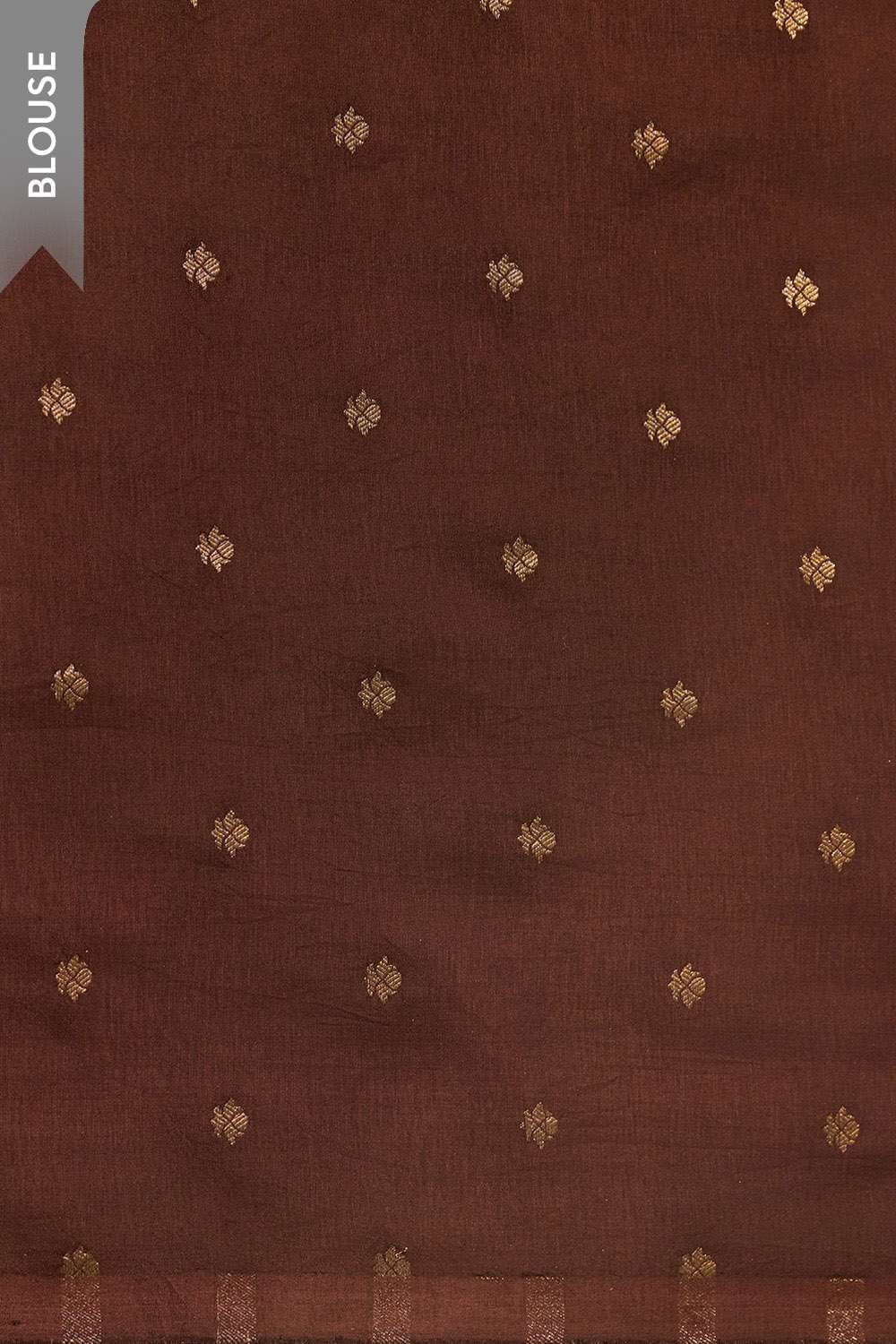 Brown Printed Pure Viscose Saree image number null