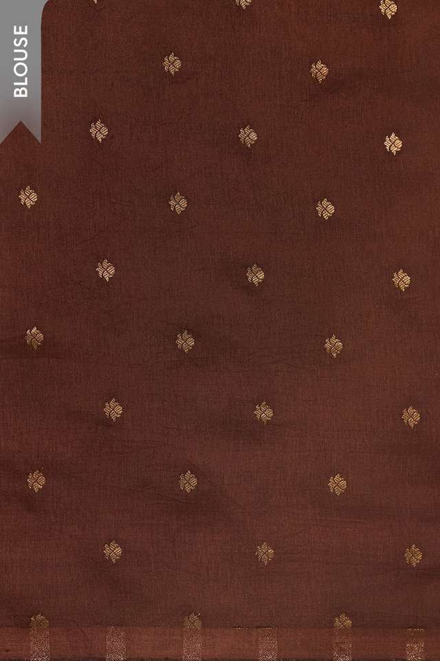 Brown Printed Pure Viscose Saree thumbnail image number null