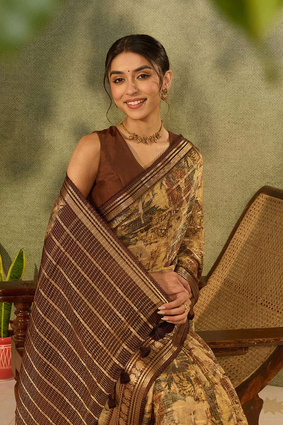 Multi Printed Pure Viscose Saree