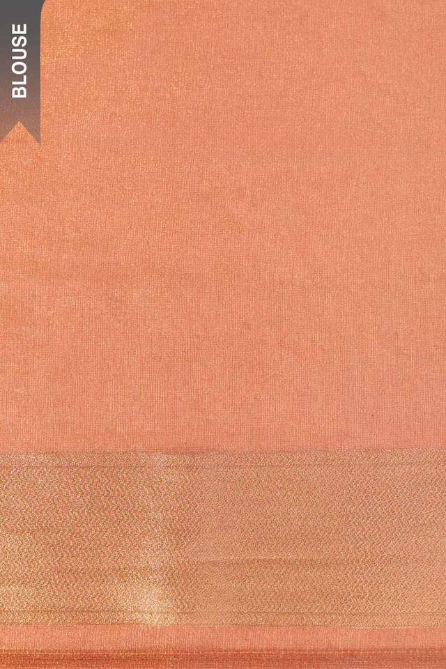 Light Red Viscose Tissue Woven Saree thumbnail image number null