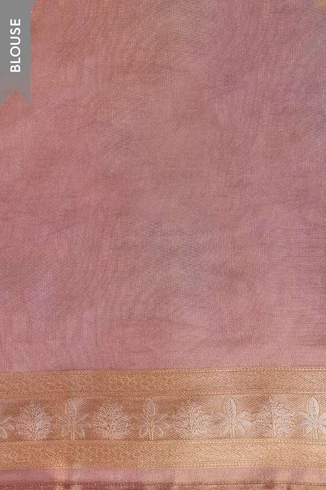 Purple Woven Viscose Tissue Saree thumbnail image number null