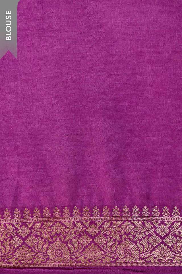 Purple Woven Pure Viscose Saree thumbnail image number null