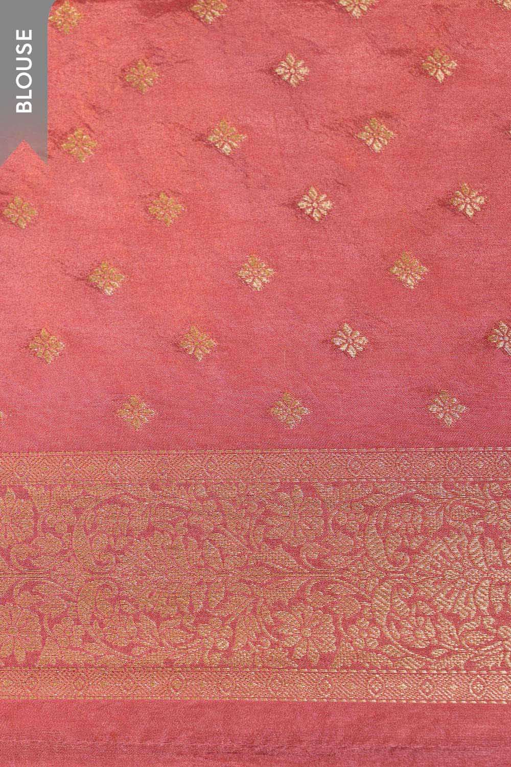Pink Woven Pure Viscose Saree image number null