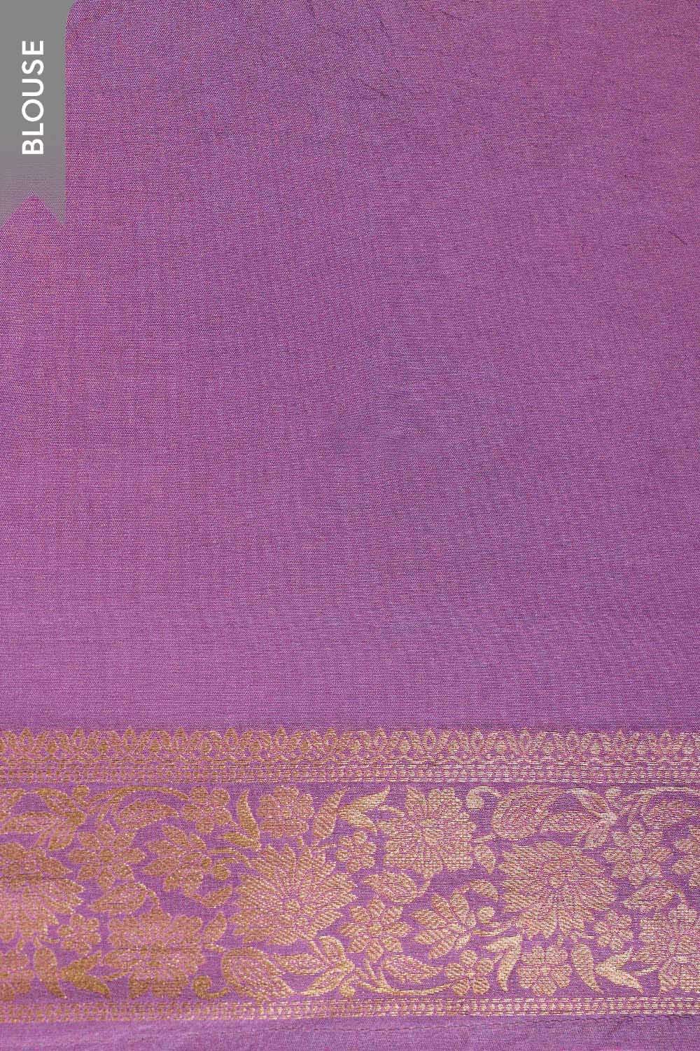 Violet Woven Pure Viscose Saree image number null
