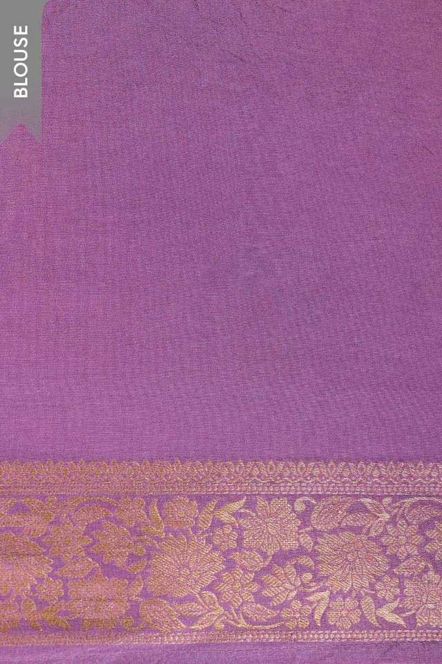 Violet Woven Pure Viscose Saree thumbnail image number null