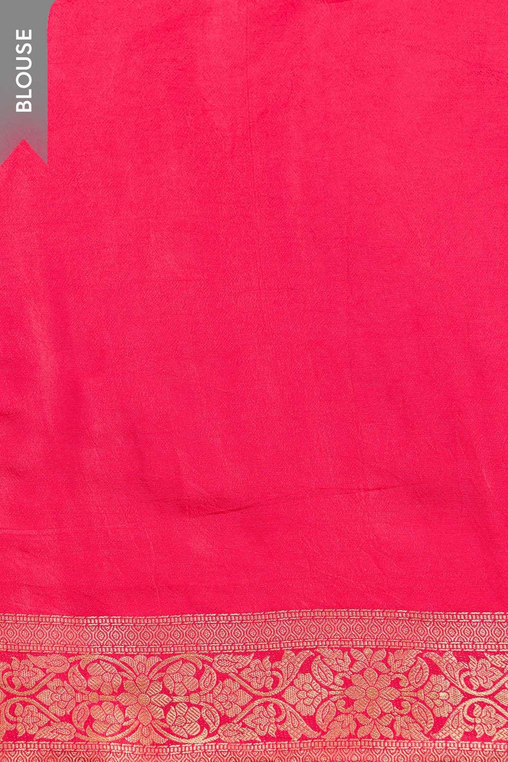 Dark Pink Woven Pure Viscose Saree image number null