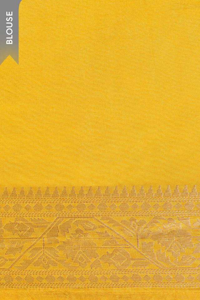 Yellow Woven Pure Viscose Saree thumbnail image number null