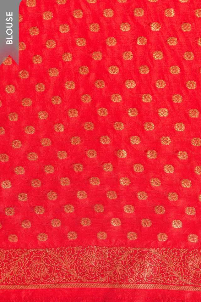 Red Woven Pure Viscose Saree thumbnail image number null