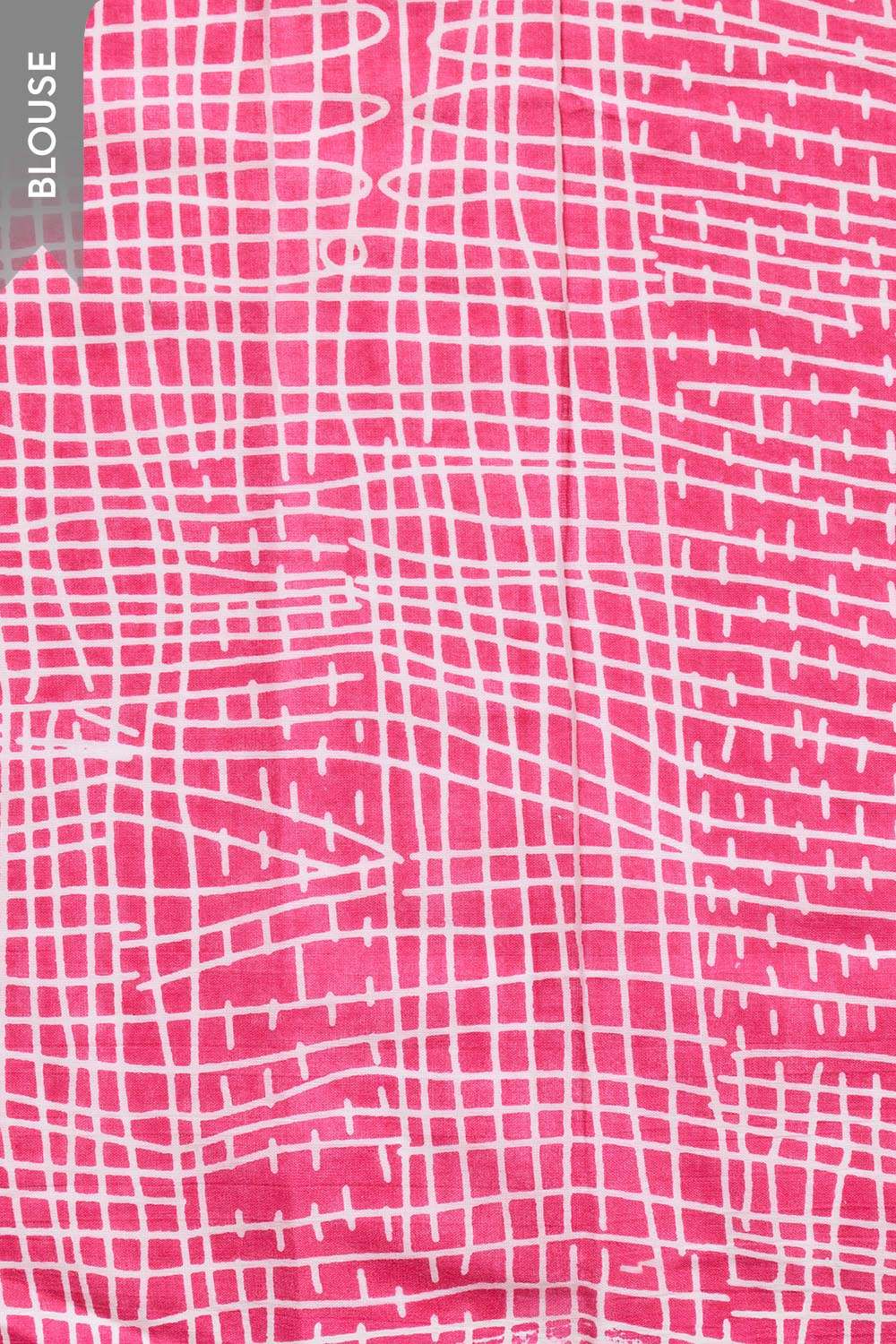 Pink Rajasthan Screen Printed Pure Cotton Saree image number null