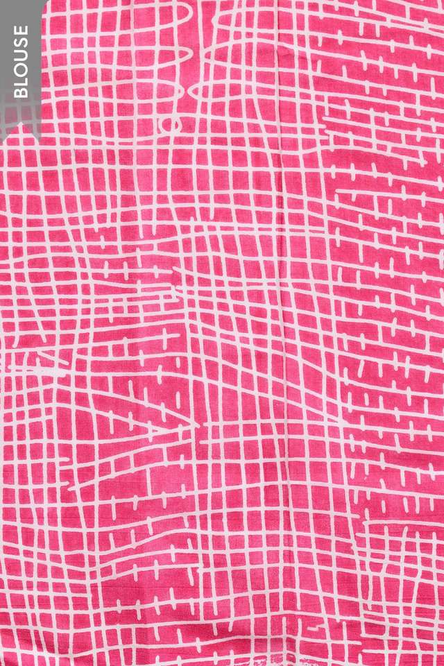 Pink Rajasthan Screen Printed Pure Cotton Saree thumbnail image number null