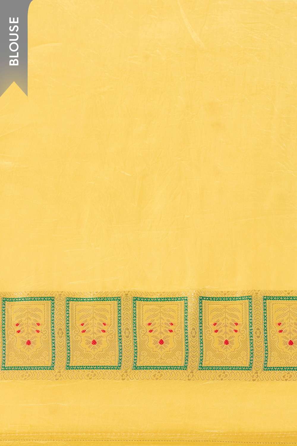 Yellow Woven Pure Viscose Saree image number null