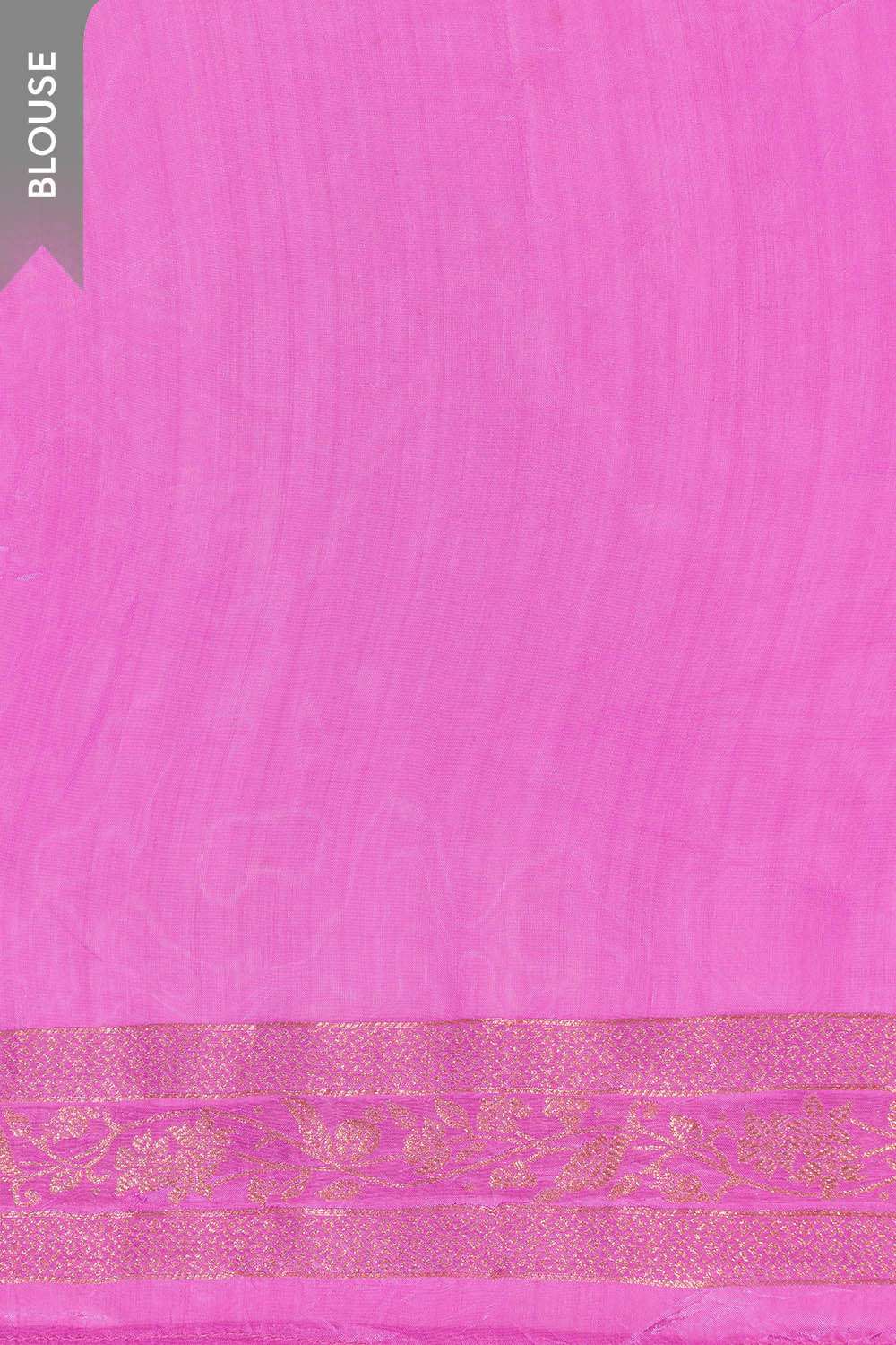 Pink Woven Pure Viscose Saree image number null