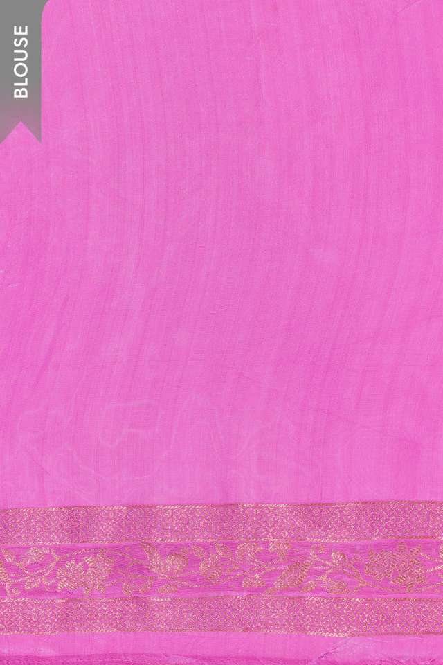 Pink Woven Pure Viscose Saree thumbnail image number null