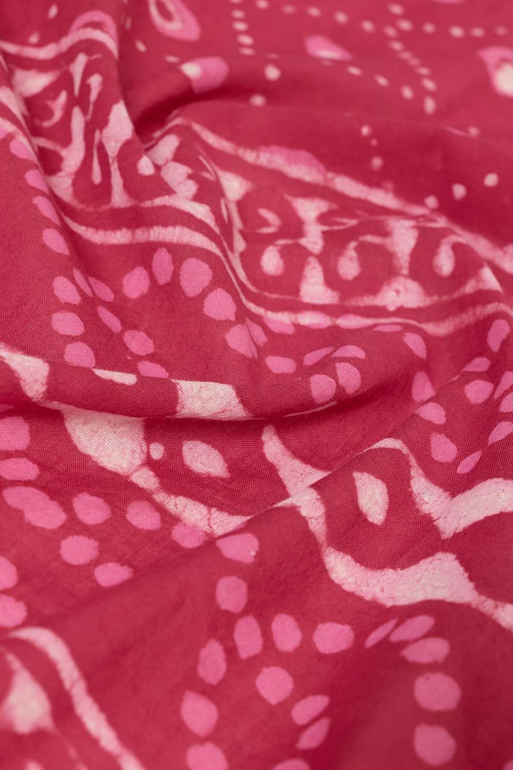 Pink Rajasthan Pure Cotton Dabu Block Printed Saree image number null