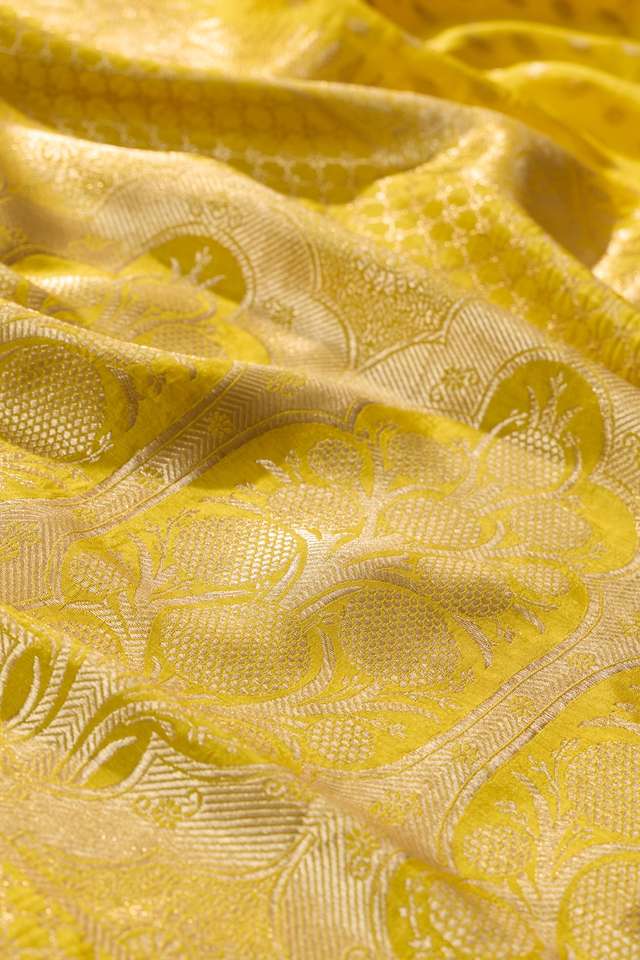 Yellow Woven Pure Viscose Saree thumbnail image number null