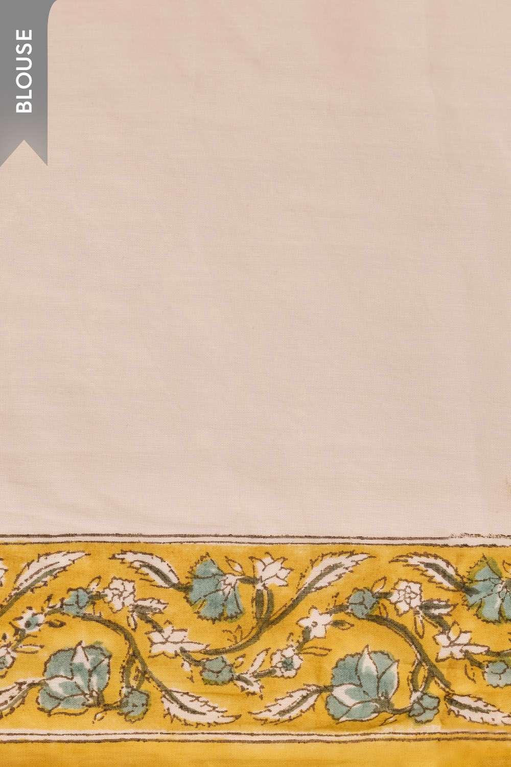 Off White Rajasthan Pure Cotton Printed Sanganeri Saree image number null