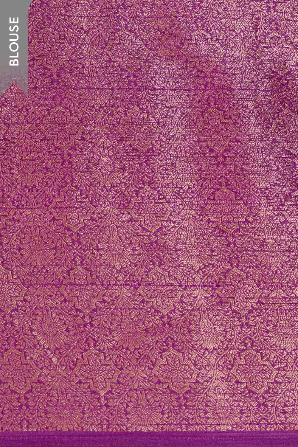 Violet Woven Pure Viscose Saree image number null