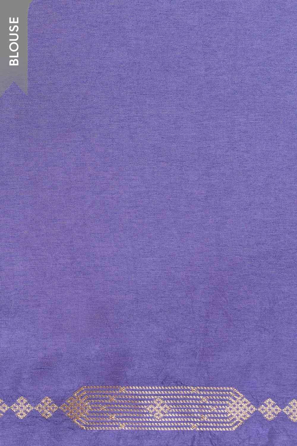 Violet Woven Pure Viscose Saree image number null