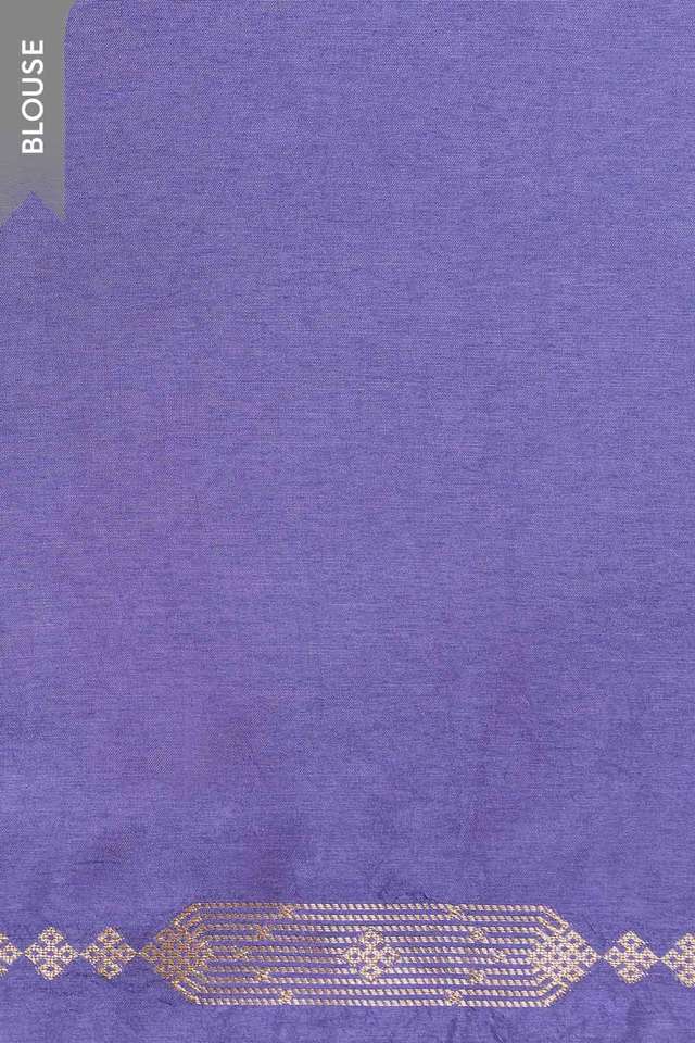 Violet Woven Pure Viscose Saree thumbnail image number null