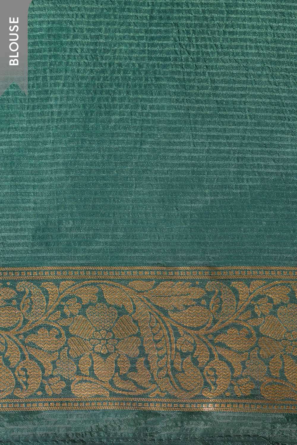 Blue Pure Viscose Woven Saree image number null