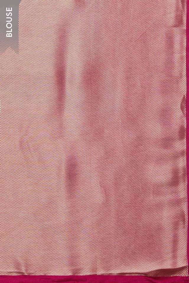 Pink Woven Pure Viscose Saree thumbnail image number null