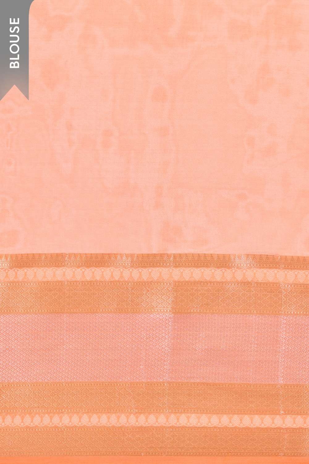 Orange  Printed Silk Viscose Saree image number null