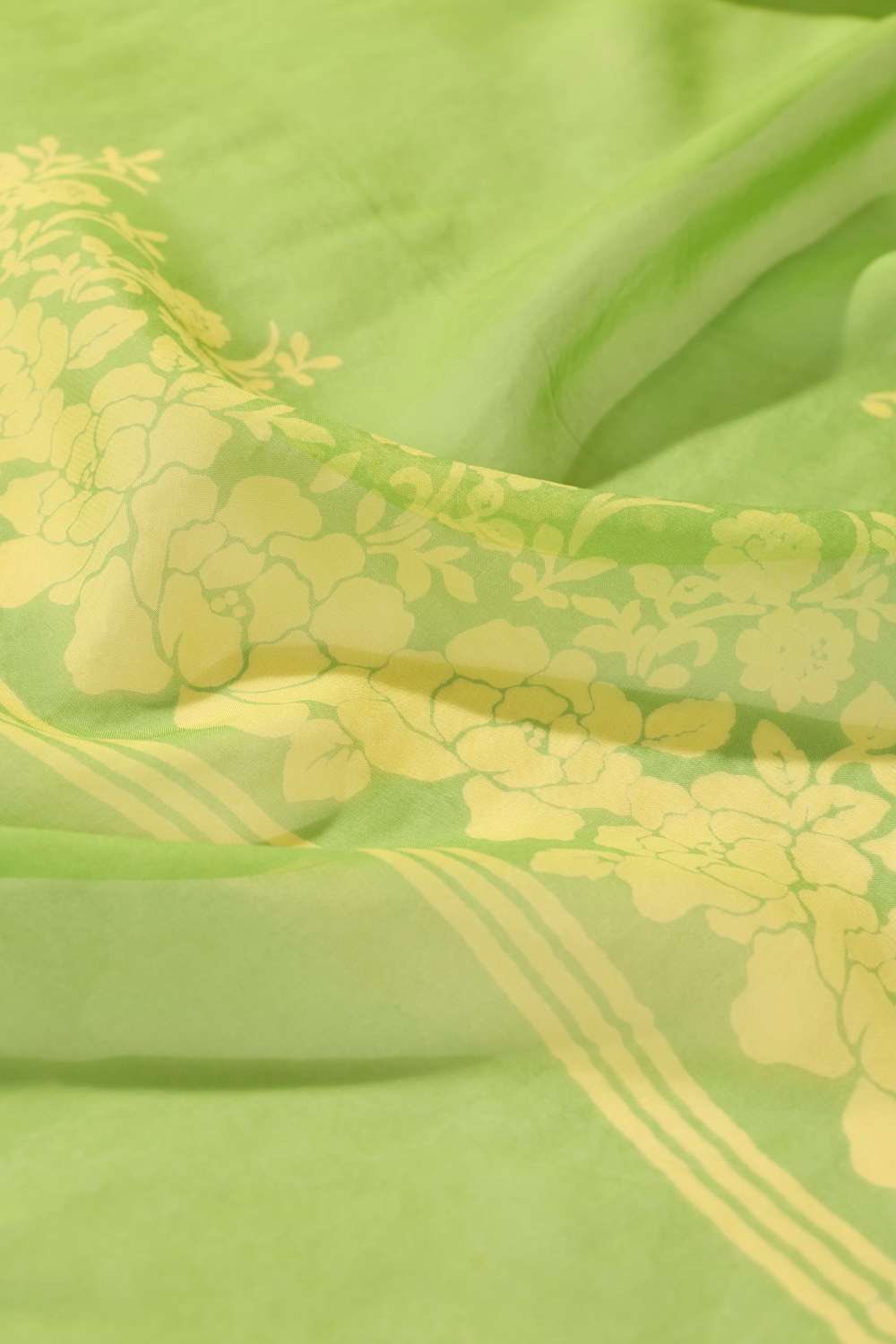 Green Screen Printed Pure Viscose Saree image number null