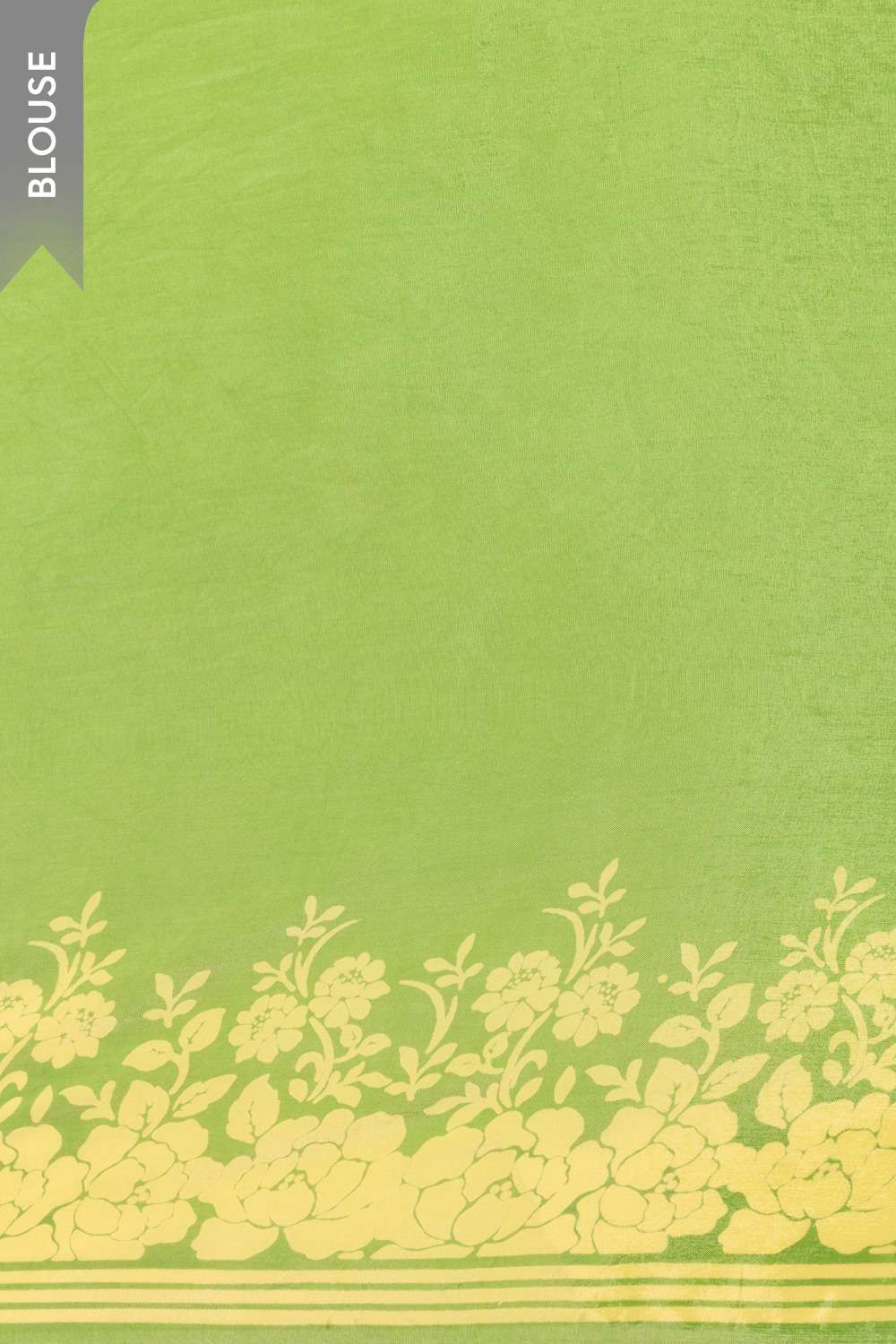 Green Screen Printed Pure Viscose Saree image number null