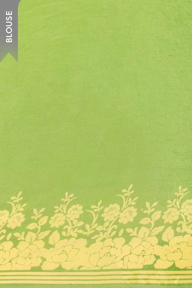 Green Screen Printed Pure Viscose Saree thumbnail image number null