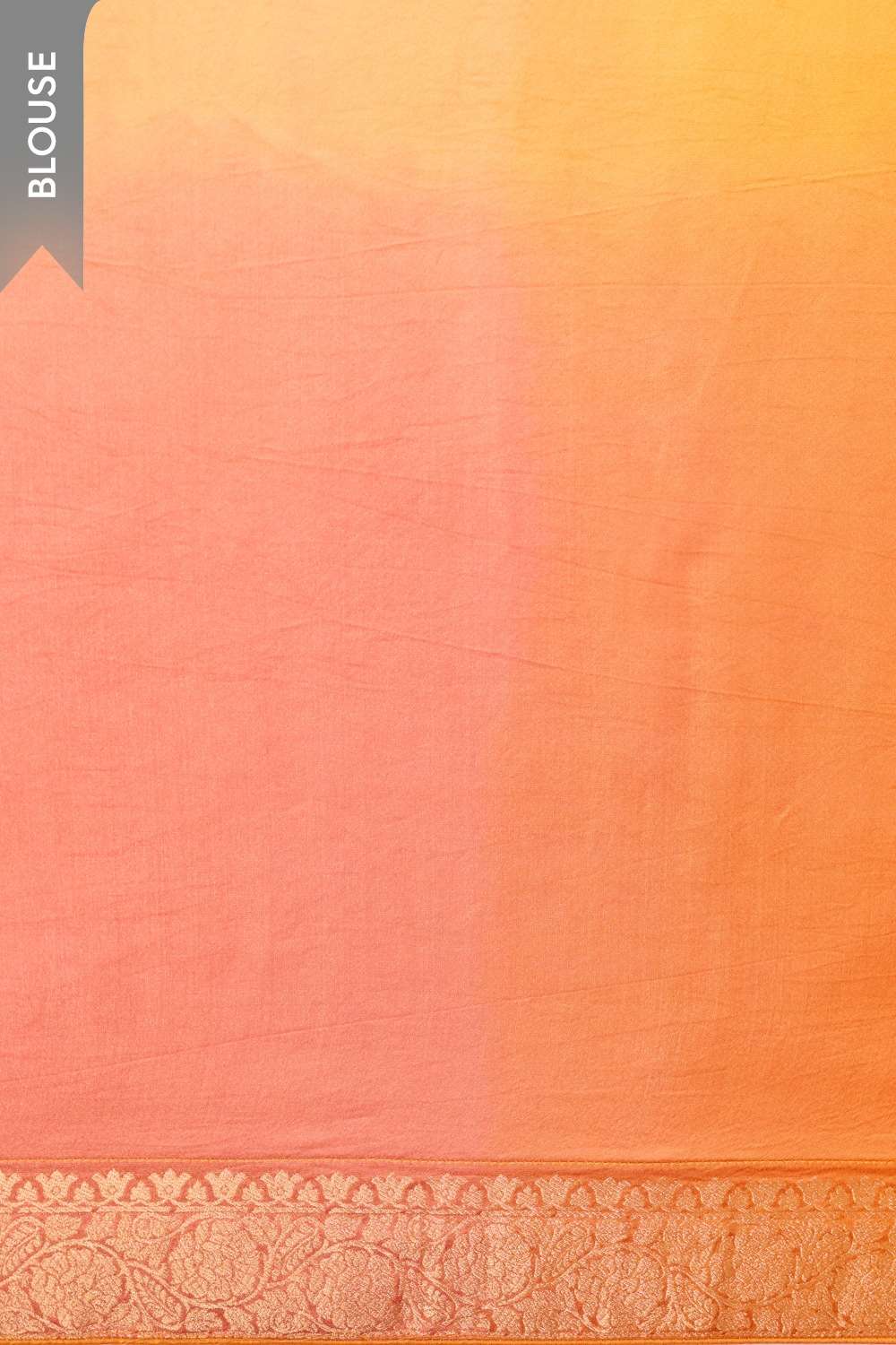 Orange  Woven Viscose Tissue Saree image number null