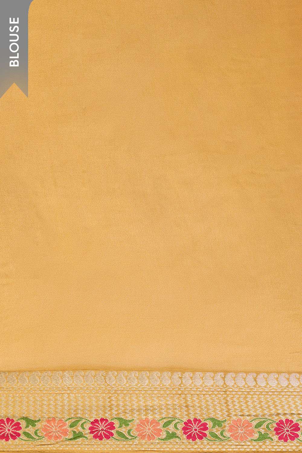 Yellow Woven Pure Viscose Saree image number null