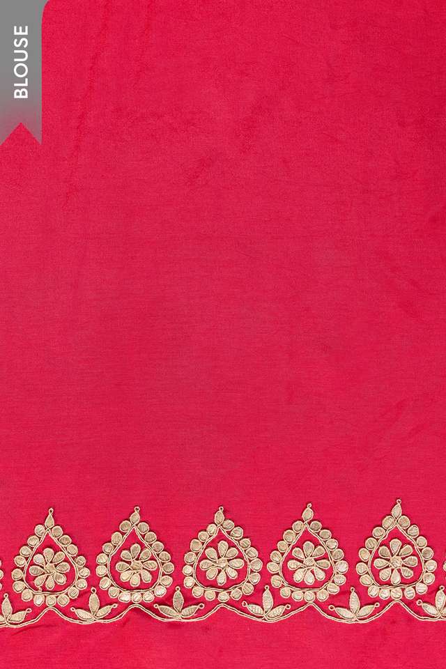 Beige Viscose Tissue Gota Patti Saree thumbnail image number null