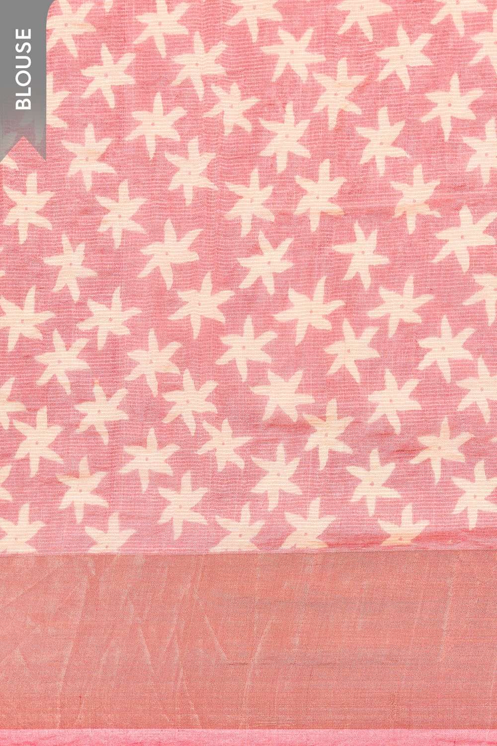 Light Pink  Pure Silk Tissue Embroidered Saree image number null