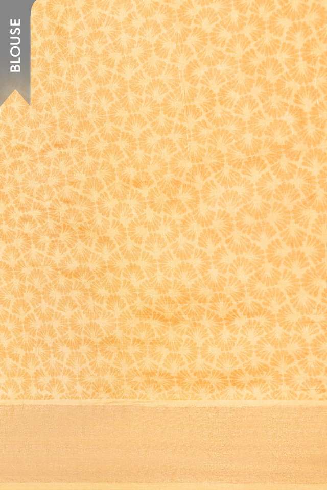 Yellow  Pure Tussar Silk Embroidered Saree thumbnail image number null