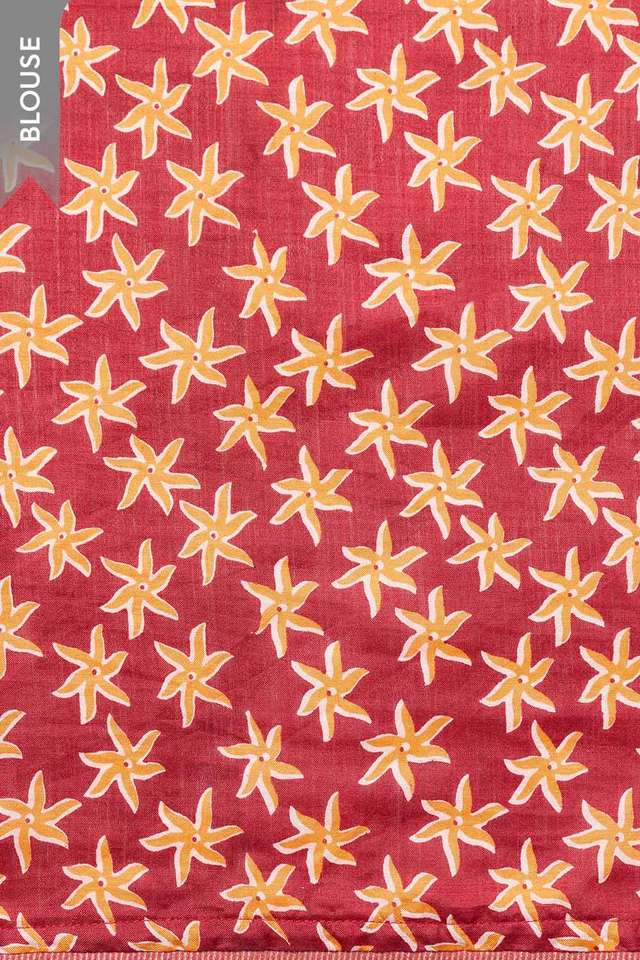 Red Pure Silk Organza Embroidered Saree thumbnail image number null
