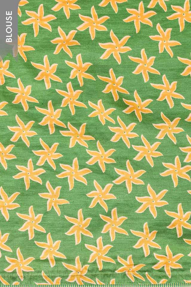 Green Pure Silk Organza Embroidered Saree thumbnail image number null