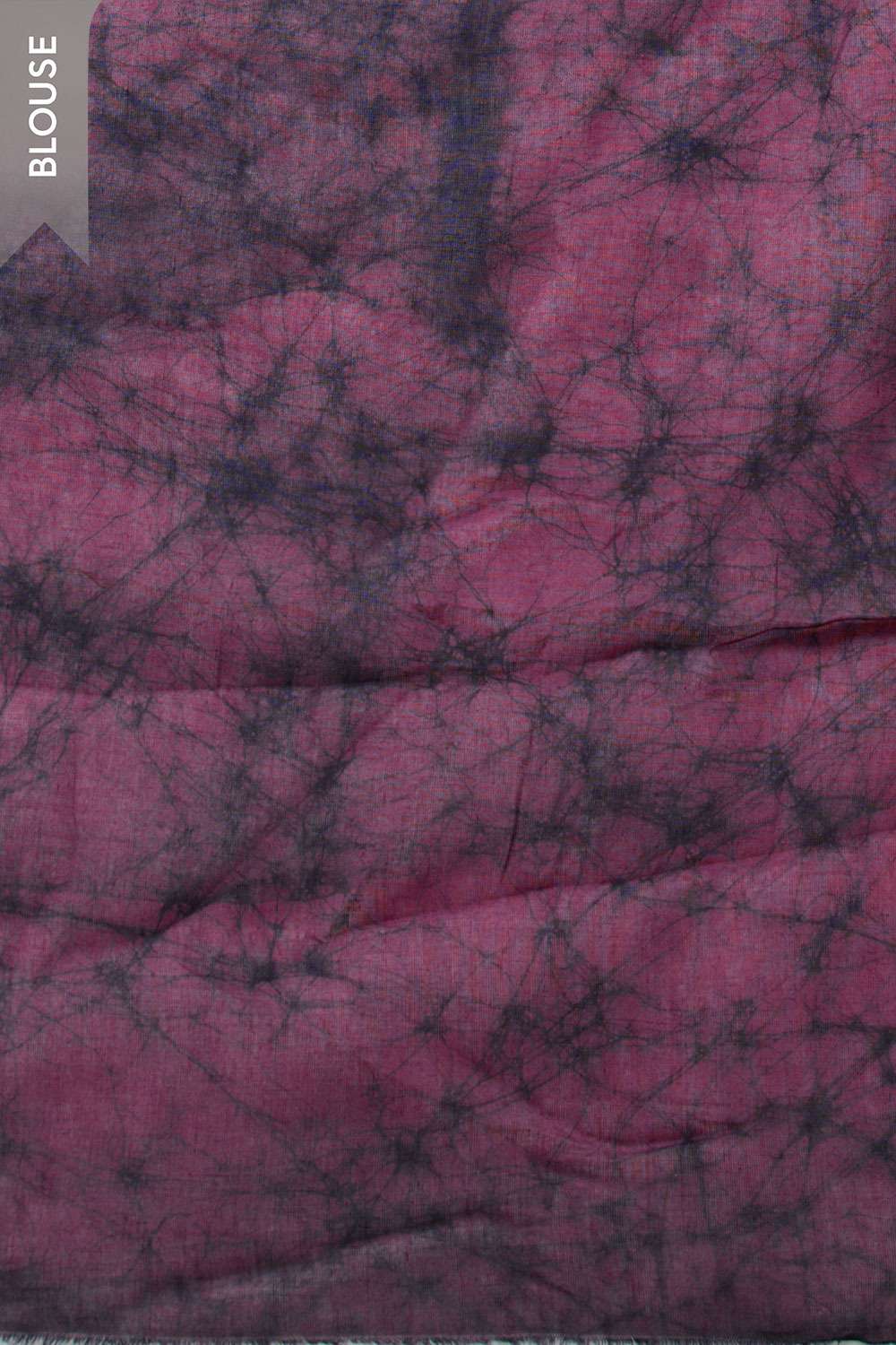 Dark Blue Ujjain Pure Cotton Batik Saree image number null