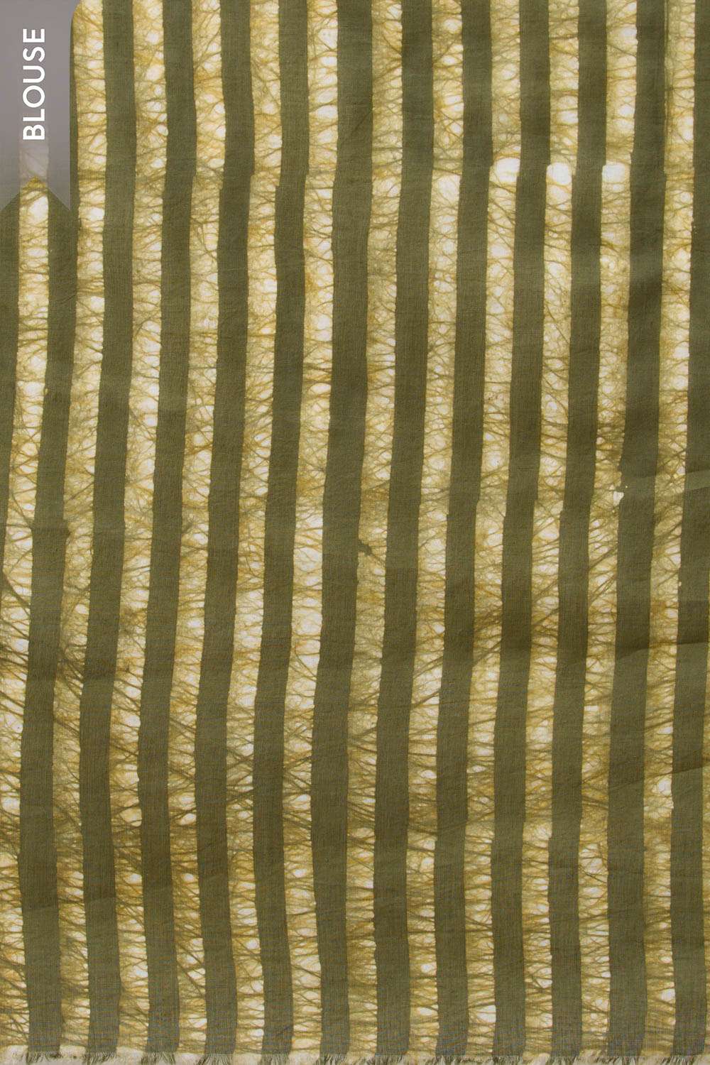 Dark Green Ujjain Pure Cotton Batik Saree image number null