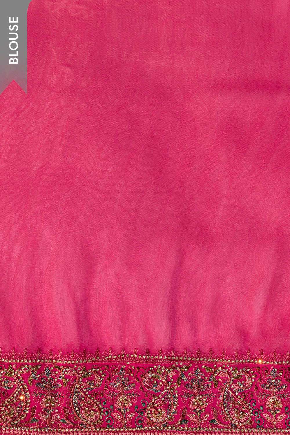 Pink Pure Viscose Embroidered Saree image number null