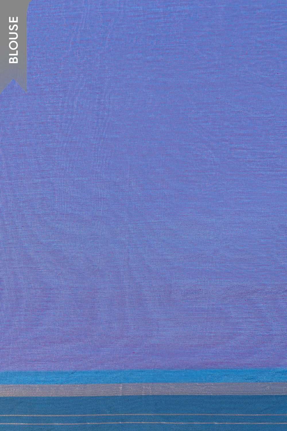 Blue Woven Cotton Viscose Saree image number null