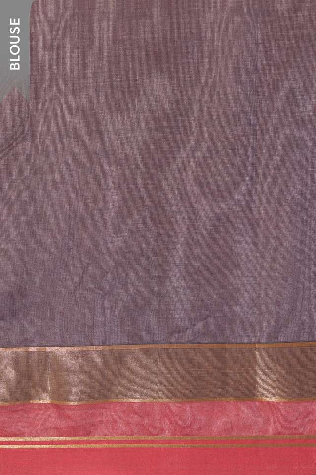 Dark Violet Woven Cotton Viscose Saree thumbnail image number null