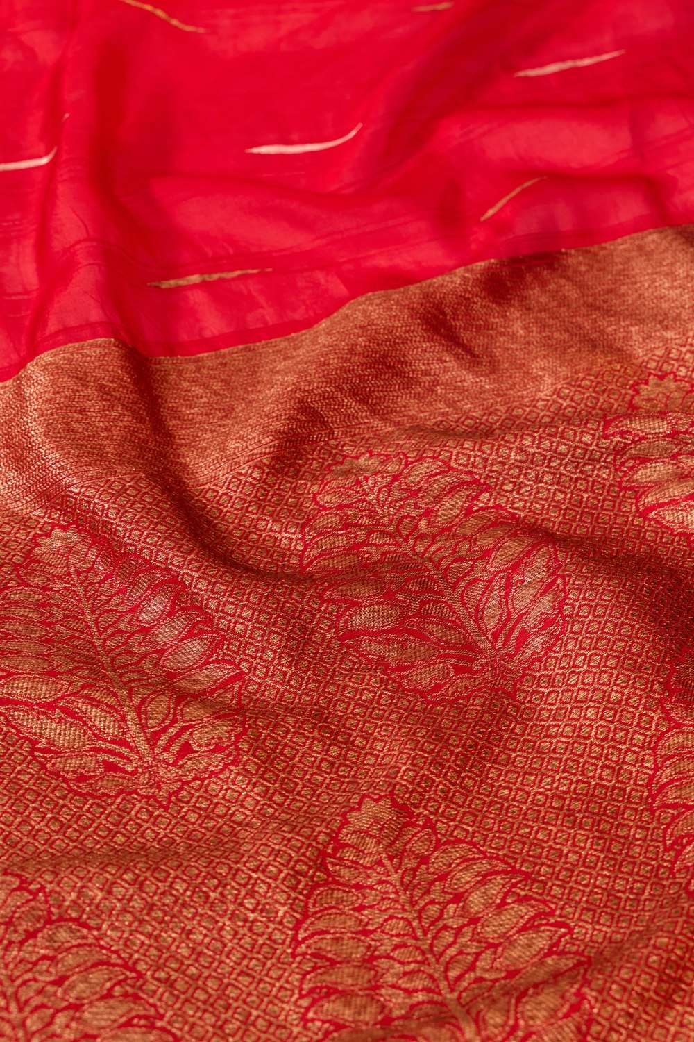 Dark Red  Woven Pure Viscose Saree image number null