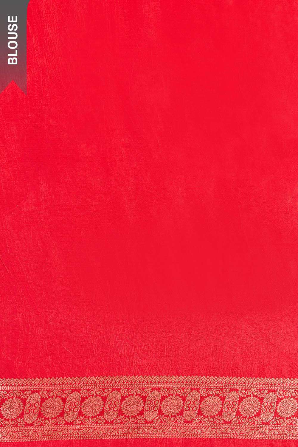 Red Woven Pure Viscose Saree image number null